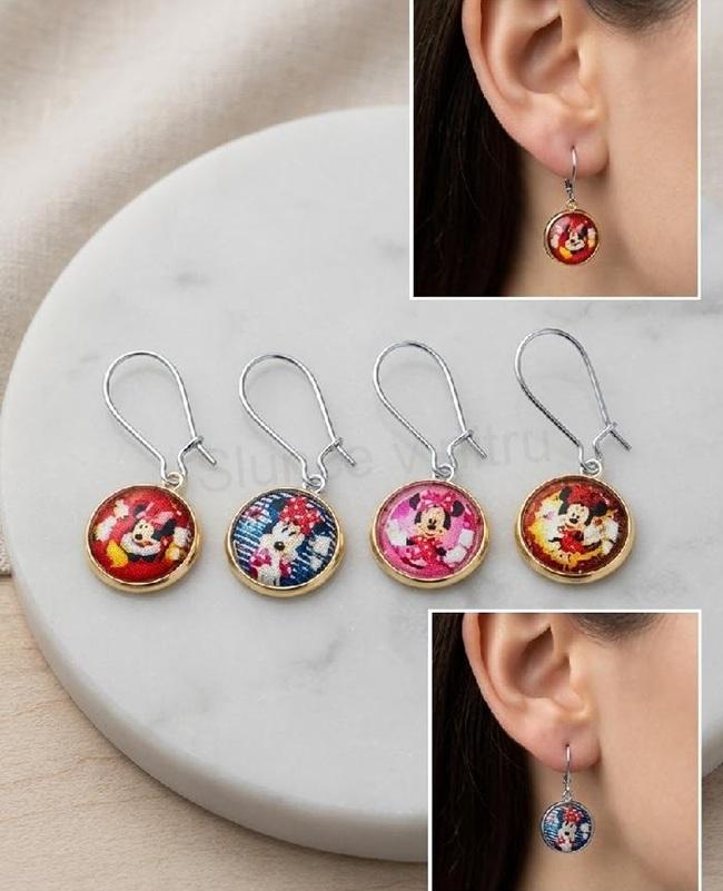 Drobné náušnice Micky Mouse (BB584)