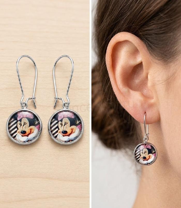 Drobné náušnice Minnie Mouse č. 4 (BB585)