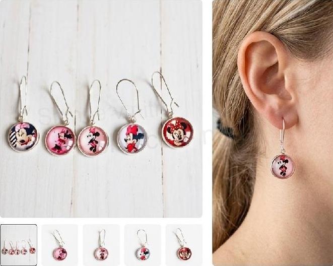 Drobné náušnice Micky Mouse (BB585)