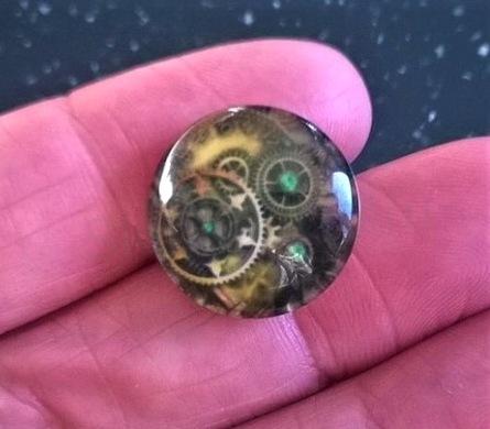 Kabošon skleněný čudlíkový 18 mm (AD128)