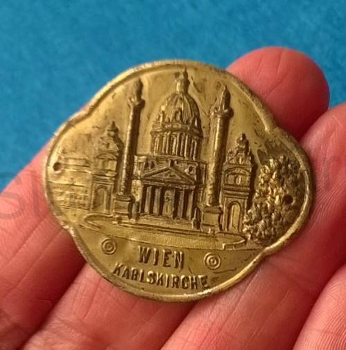 Turistický štítek na hůl - Wien Karlskirche (MB280)