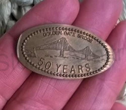 Turistický štítek na hůl - Golden Gate Bridge 50 Years (MB381)