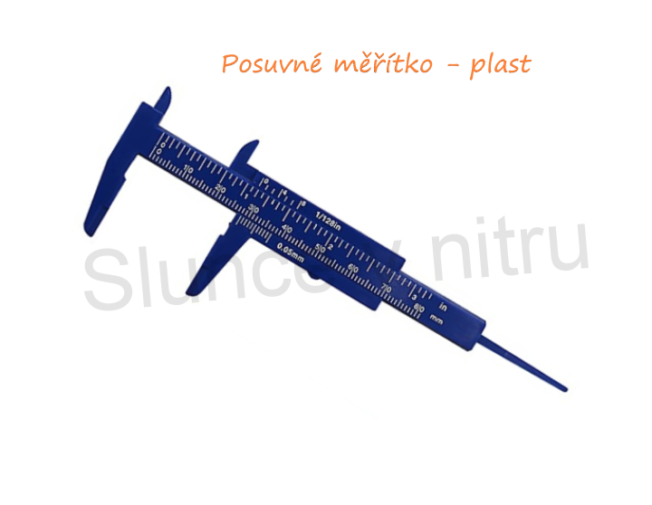 Posuvné měřítko plast modré (L7)