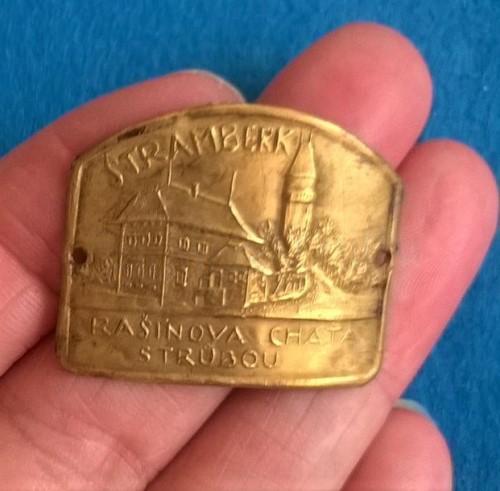 Turistický štítek na hůl - Stramberk Rašinova Chata Strubou (MB487)