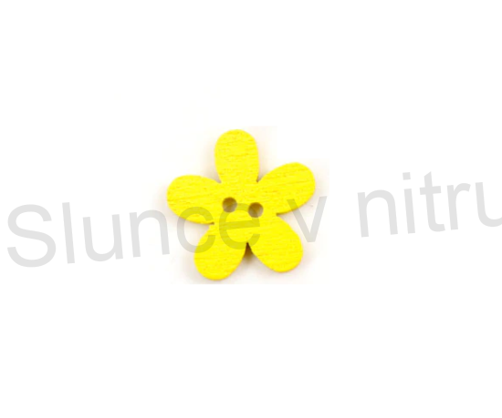 Dřevěné knoflíky Kytička 14,7 mm (C62)