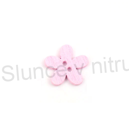 Dřevěné knoflíky Kytička 14,7 mm (C63)