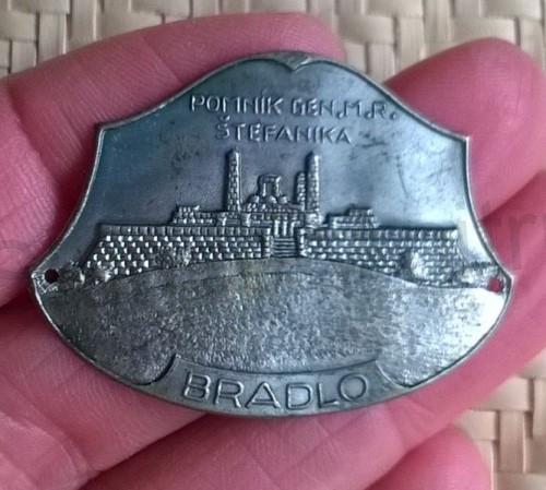 Turistický štítek na hůl - Pomník Gen.M.R. Štefanika Bradlo (MB682)