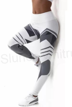 Dámské dlouhé sportovní legíny – šedé, velikost S (K166)