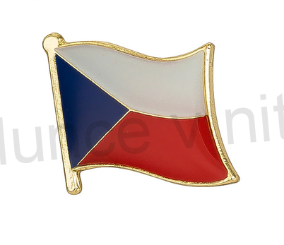 Odznak brož vlajka Česká republika (ME40)