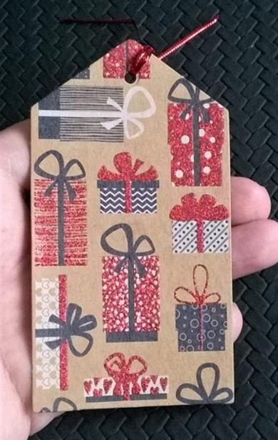 Vánoční jmenovky, visačky na dárky 11 x 6 cm - číslo 4 (V132)