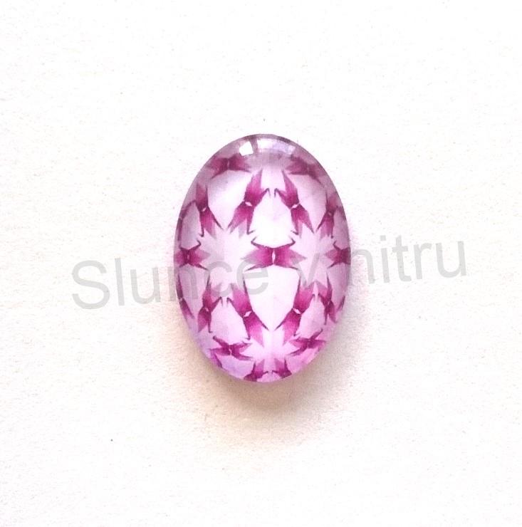 Kabošon ovál - sklo 25 x 18 mm (AD61)