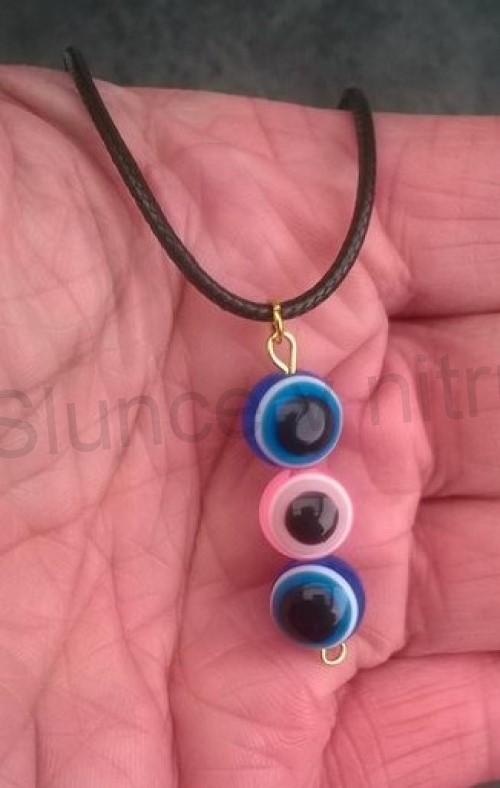 Náhrdelník s příveškem oka, Hamsa (BD650)