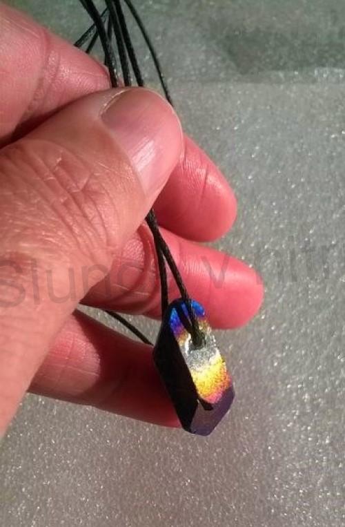 Minerální náhrdelník Aqua Aura Titanium (X1483)