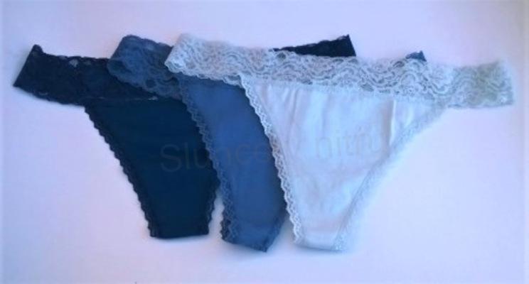 Dámské krajkové kalhotky, tanga velikost L (K187)