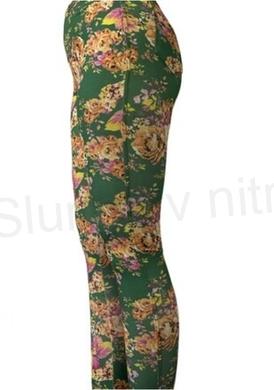 Dámské zelené barevné elastické legíny XL/2XL (K188)