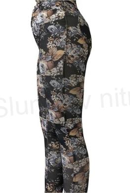 Dámské černé barevné elastické legíny M/L (K190)