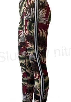 Dámské červené barevné elastické legíny L (K197)