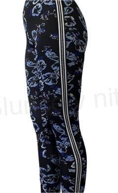 Dámské modré barevné elastické legíny M (K198)