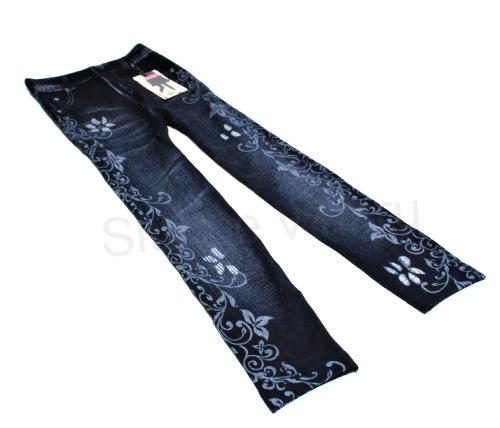 Dětské legíny jeans – velikost 11–12 let (W168)