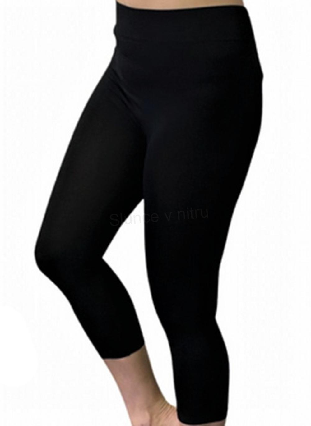 Dámské černé elastické legíny XL/2XL (K226)