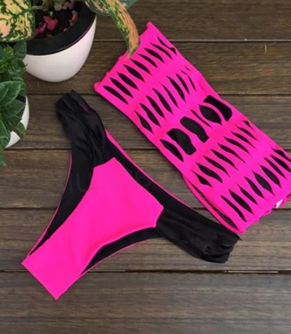 Dámské dvoudílné plavky v sexy stylu M (K232)