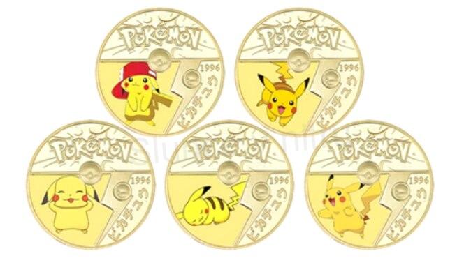 Pozlacená POKÉMON - mince - 5 (MA32)