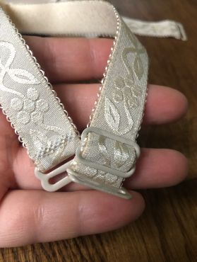 Náhradní ramínka do podprsenky bílé 2 cm (C70)