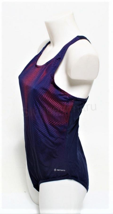 Sportovní dámské jednodílné plavky 2XL modré (K247)