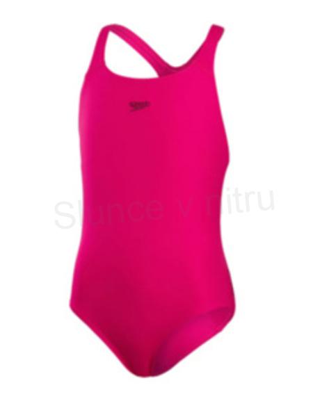 Sportovní dívčí jednodílné plavky Speedo 140 růžové (W181)