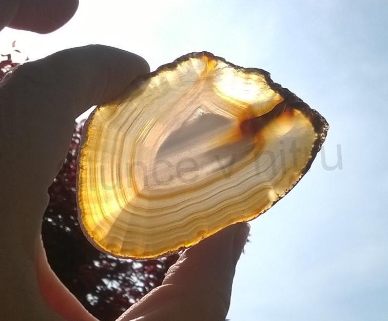 Achát plátek 34g - (Brazílie) (X1634)