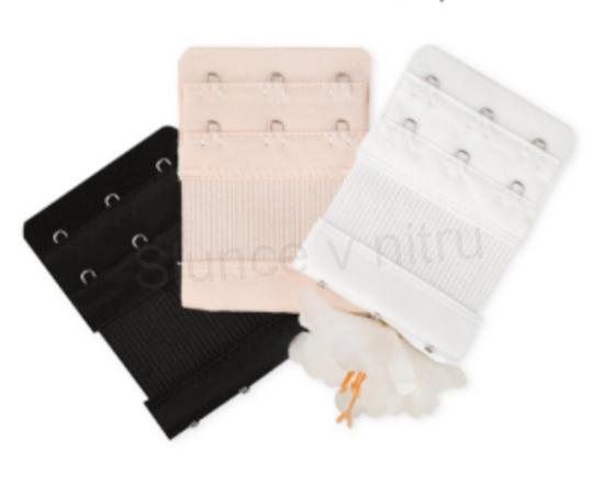 Prodloužení obvodu podprsenky s pruženkou šíře 53 mm dvouřadé - více barev (C671)