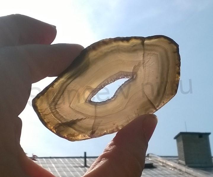 Achát plátek 34g - (Brazílie) (X1636)