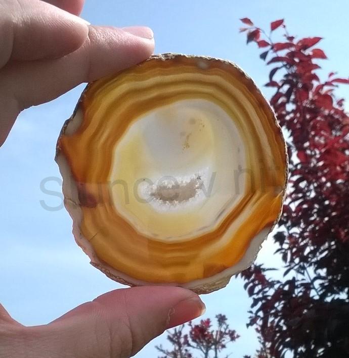 Achát plátek 40g - (Brazílie) (X1651)