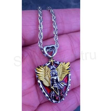 Náhrdelník s přívěškem Anděla, archanděla Michaela v erbu (BD709)