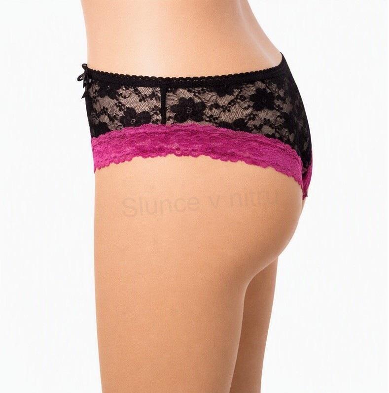 Dámské sexy krajkové kalhotky | tanga s mašličkovým vázáním – velikost S (K303)