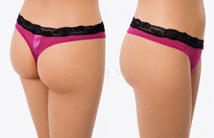 Dámské sexy krajkové kalhotky, tanga – velikost M (K304)