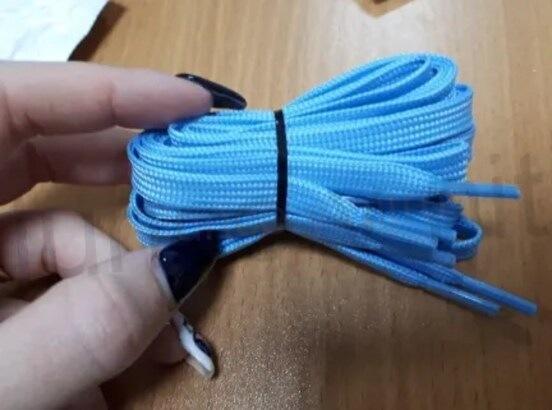 Svítící led tkaničky do bot modré (H34)