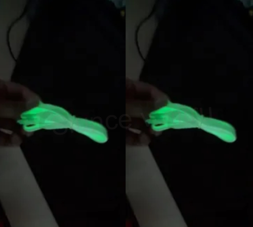 Svítící led tkaničky do bot zelené (H35)