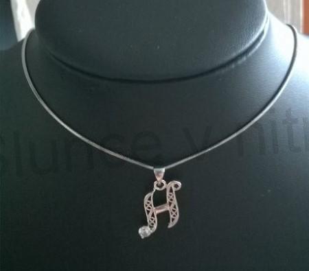 Řetízkový náhrdelník s písmenem H (BD721)