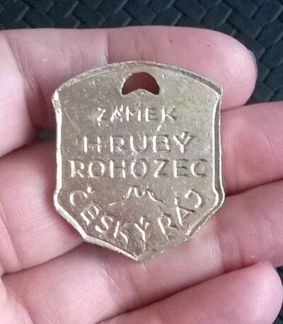 Turistický přívěšek - Český Ráj - Zámek Hrubý Rohozec (MB818)