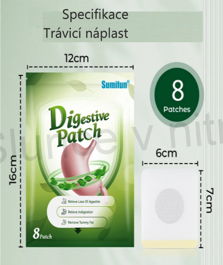 Lekařská náplast na poruchy trávení 8 ks ( F56)