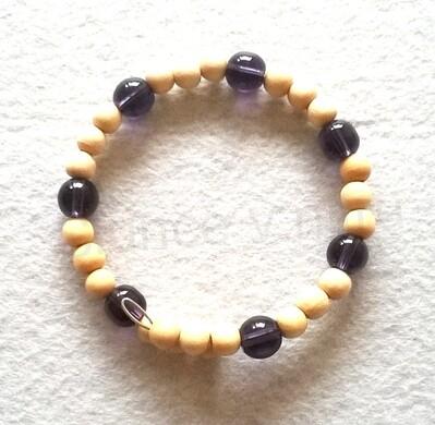 Minerální náramek s ametystem (BC178)