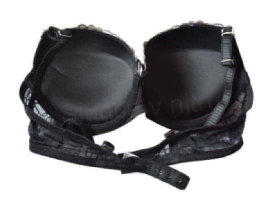 Dámská Push-up podprsenka LADY tvarujicí, modelující s kosticemi modrá velikost 34 (K348)