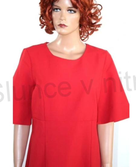 Dámské modní červené šaty velikost XL (K361)