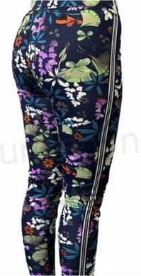 Dámské modrorůžové barevné elastické legíny L (K374)