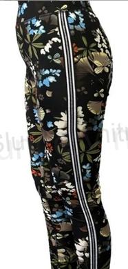 Dámské černomodré barevné elastické legíny – více velikostí (K375)