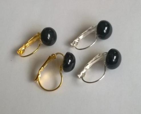 Minerální onyxové náušnice 10 x 10 mm (X1703)