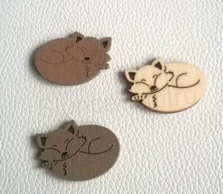 Dřevěné výřezy liška hnědá (V80)
