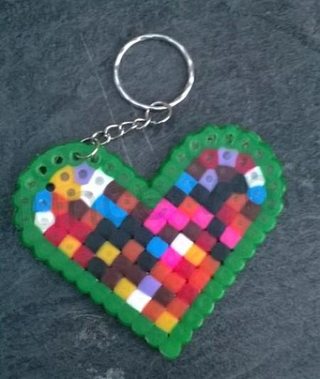 Přívěsek, klíčenka na klíče srdce (D728)