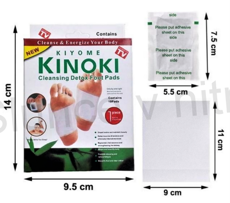 Detoxikační náplasti na nohy Kinoki 10 ks (F58)